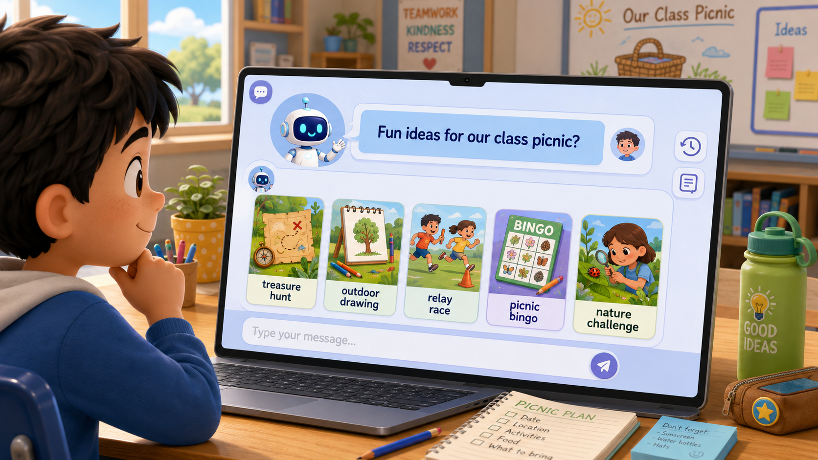 Goal planning a class picnic